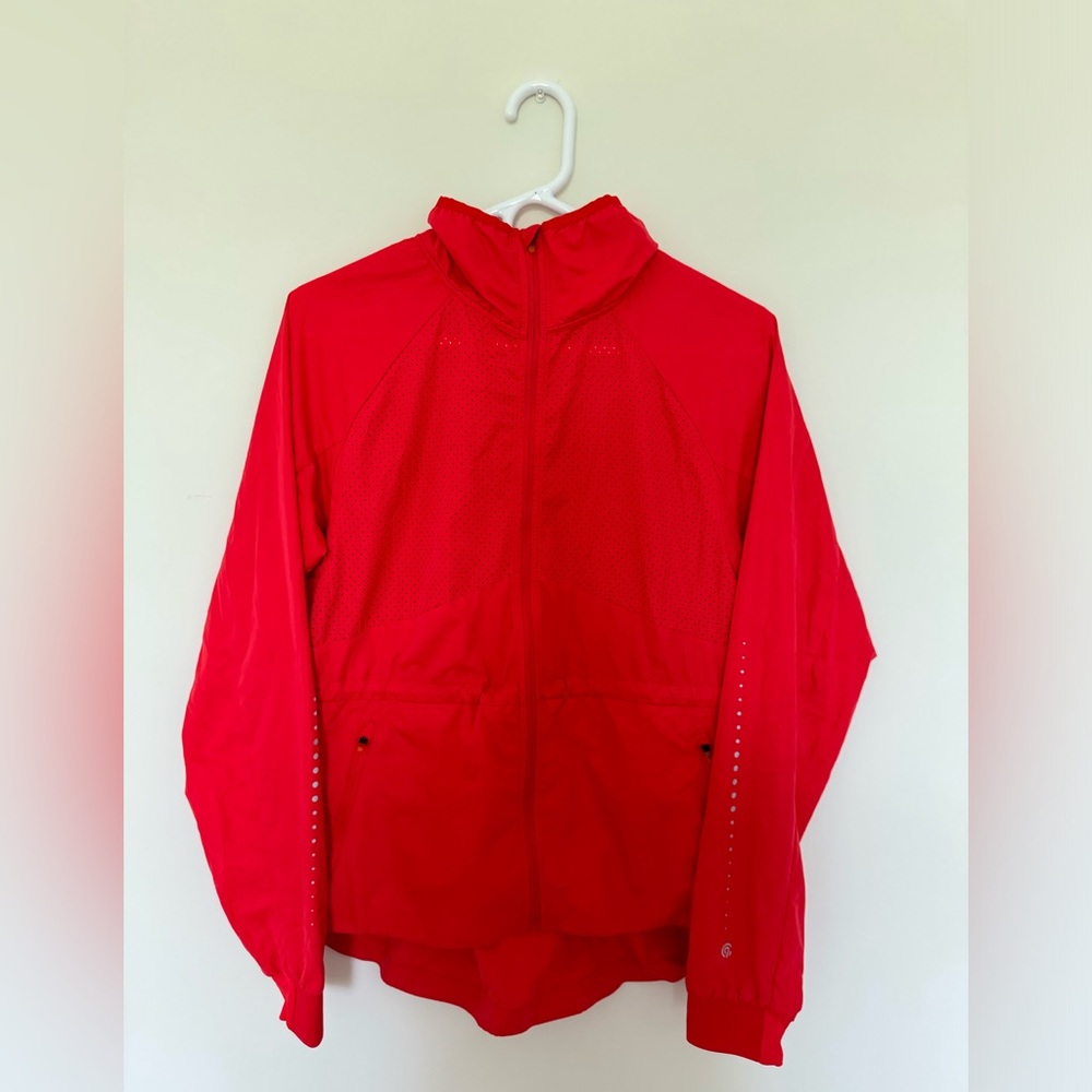 Women’s CHAMPION C9 Red Perforated Full Zip Athletic Reflective Running Track